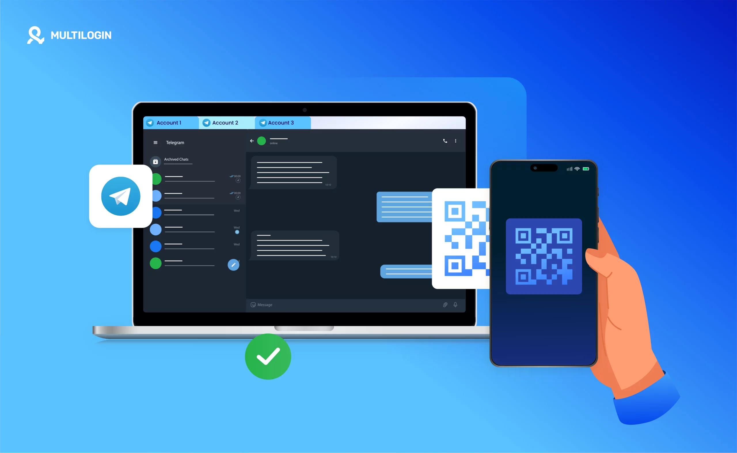 Scanning a QR code to join a Telegram group